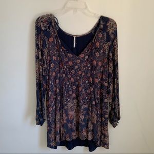 Navy Free People Tunic